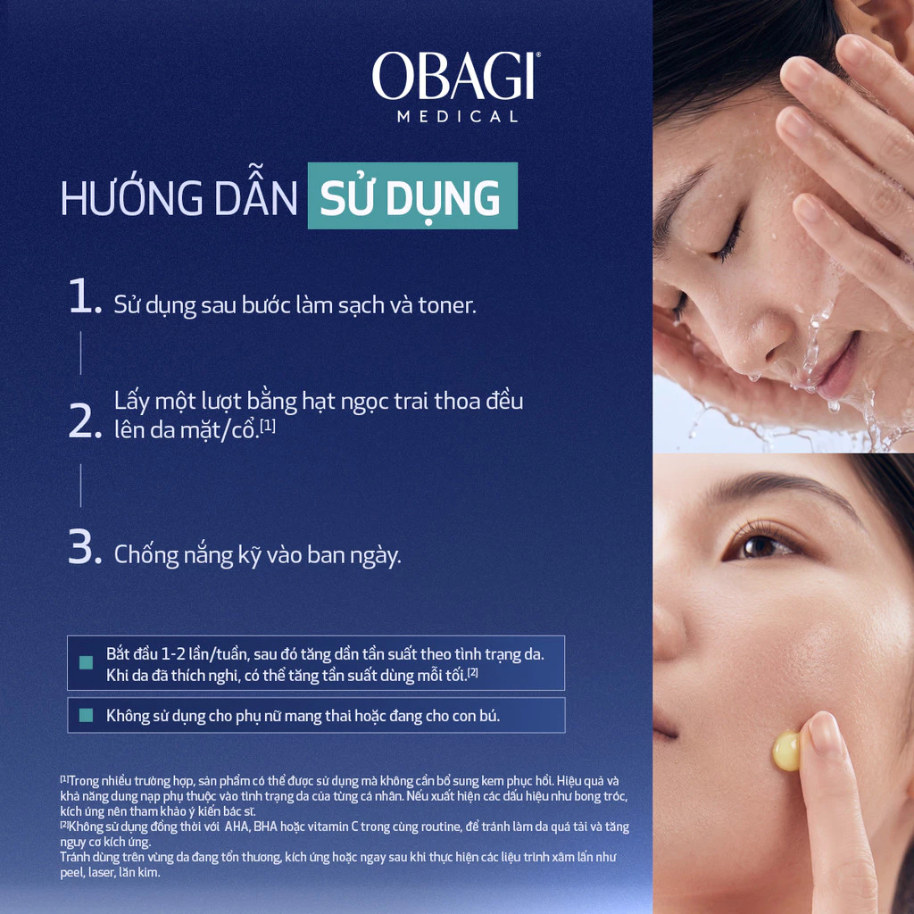 Kem dưỡng tái tạo & trẻ hóa da ban đêm Obagi Medical Retinol + PHA
