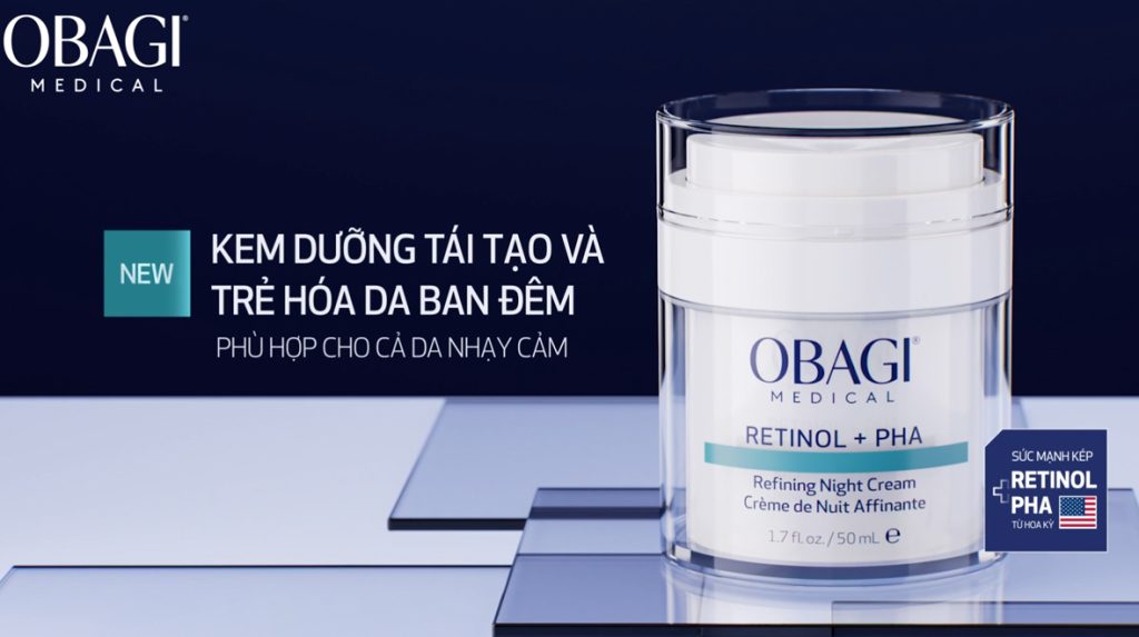 Kem dưỡng tái tạo & trẻ hóa da ban đêm Obagi Medical Retinol + PHA