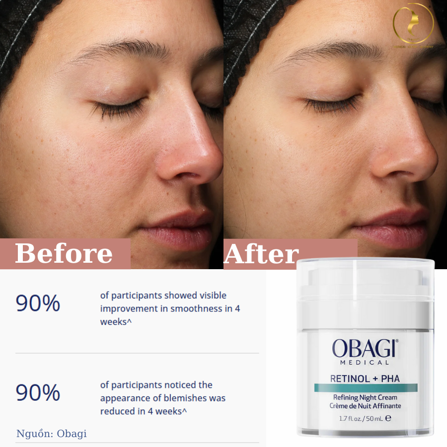 Kem dưỡng tái tạo & trẻ hóa da ban đêm Obagi Medical Retinol + PHA