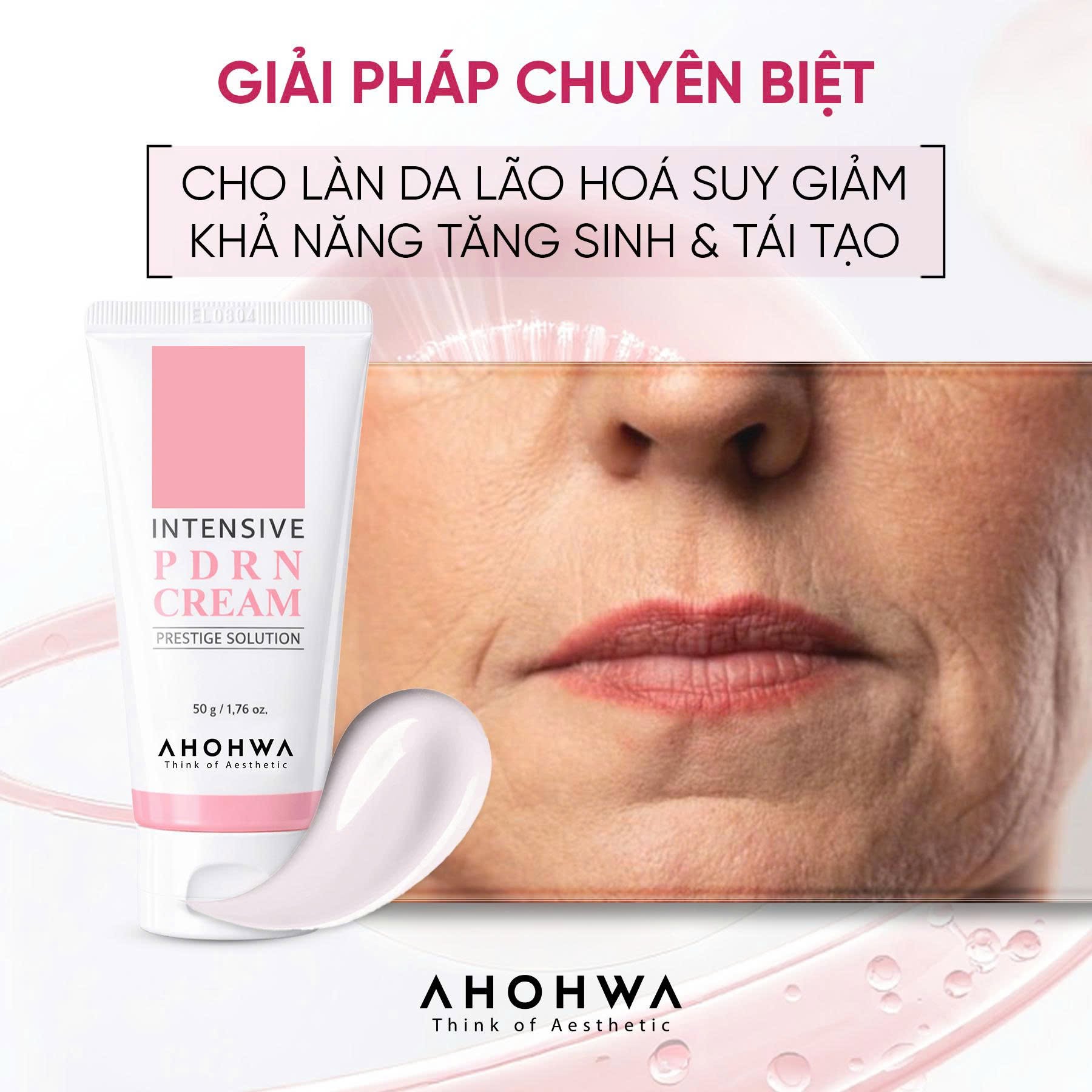 Kem tái thiết làn da nguyên bản trẻ hóa cấp độ tế bào Ahohwa Prestige Solution Intensive PDRN Cream