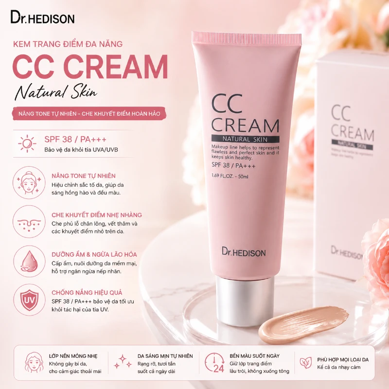Kem trang điểm Dr.Hedison CC Cream (50ml)