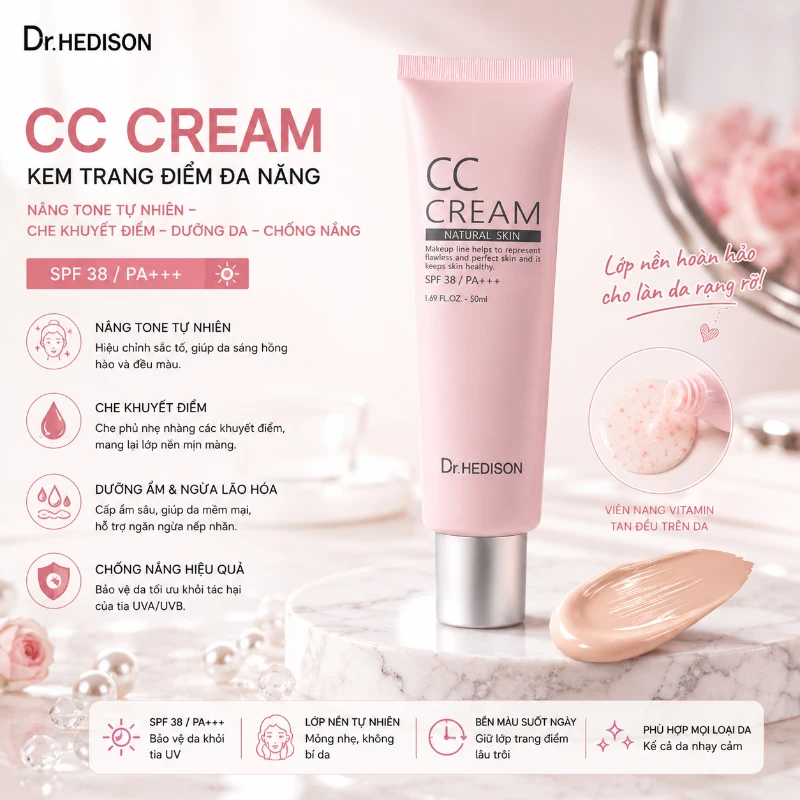 Kem trang điểm Dr.Hedison CC Cream (50ml)