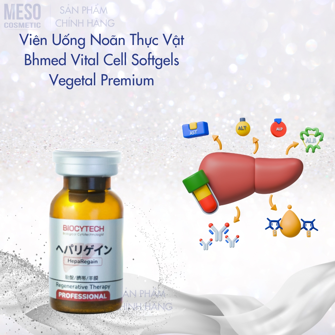 Liệu pháp tái tạo gan, cân bằng nội tiết Biocytech Heparegain Professional