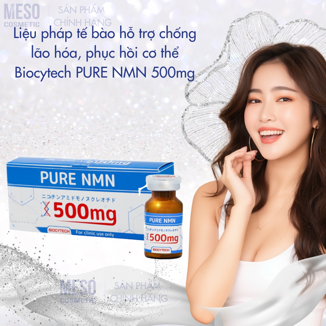Liệu pháp tế bào hỗ trợ chống lão hóa, phục hồi cơ thể Biocytech PURE NMN 500mg