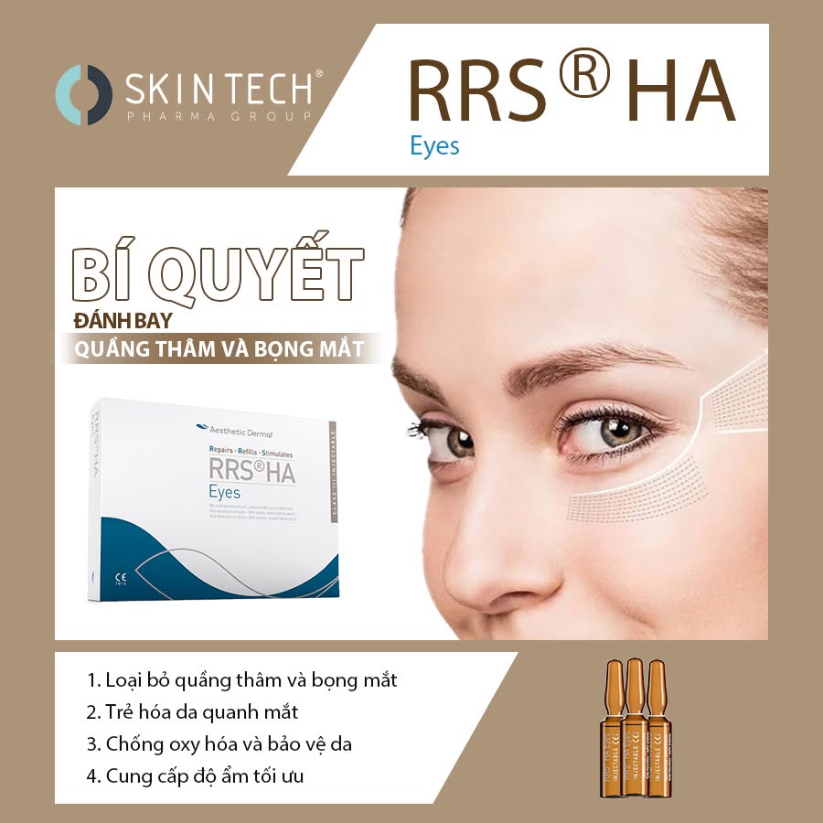 Tinh Chất Meso Hỗ Trợ Cải Thiện Quầng Thâm, Bọng Mắt & Nếp Nhăn SkinTech RRS® HA Eyes 1.5ml Chính Hãng