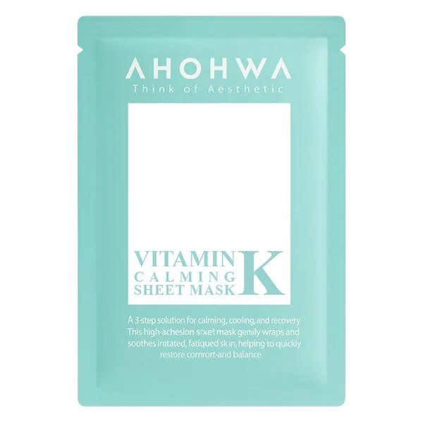 Mặt nạ giấy sinh học phục hồi vitamin K Ahohwa Vitamin K Calming Sheet Mask