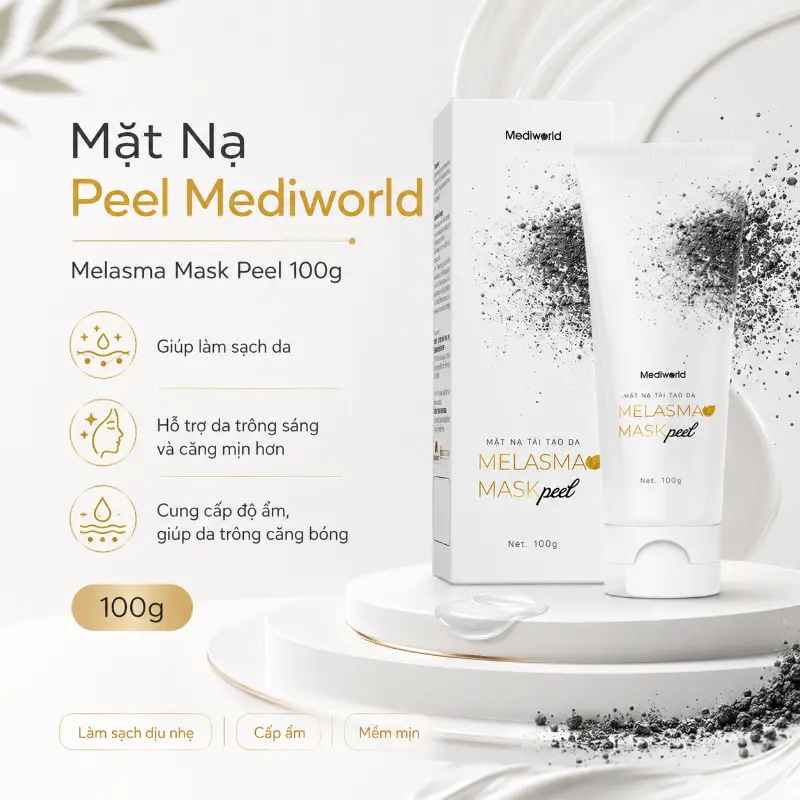 Mặt nạ peel giúp làm sạch, làm sáng và cấp ẩm cho da Mediworld Melasma Mask Peel 100g
