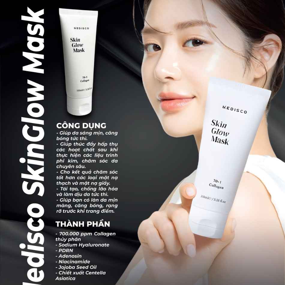 Mặt nạ phục hồi chuyên sâu đánh thức làn da căng bóng Medisco Skin Glow Mask