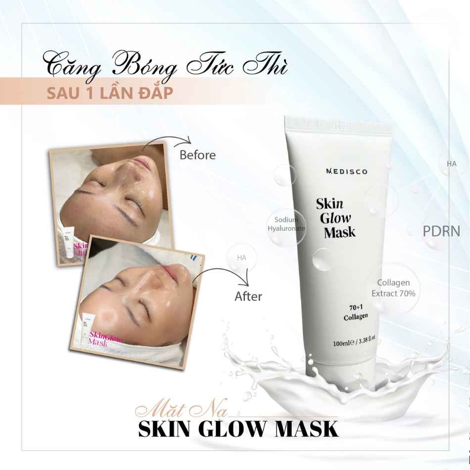 Mặt nạ phục hồi chuyên sâu đánh thức làn da căng bóng Medisco Skin Glow Mask