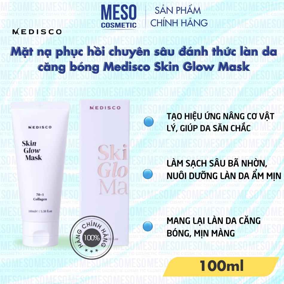 Mặt nạ phục hồi chuyên sâu đánh thức làn da căng bóng Medisco Skin Glow Mask