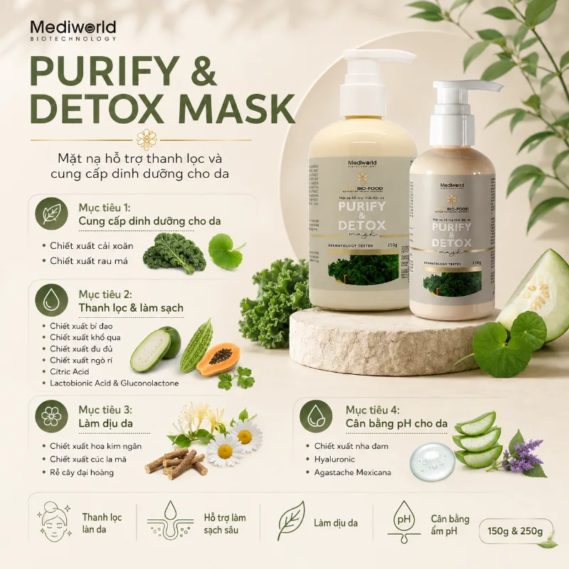 Mặt nạ thanh lọc Mediworld Purify & Detox Mask