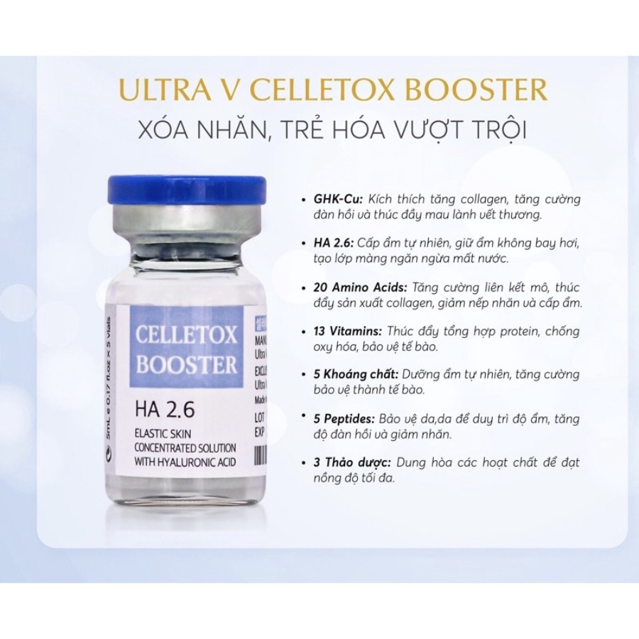 Meso CELLETOX BOOSTER giảm nhăn, tăng sinh collagen