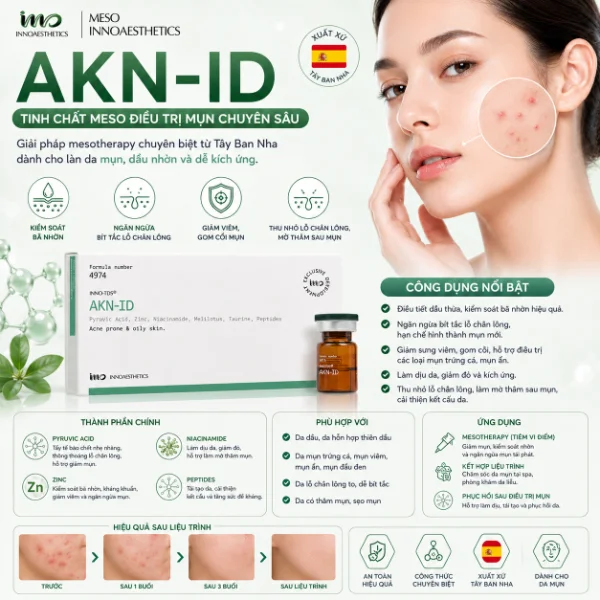 Meso Innoaesthetics AKN-ID Mesotherapy Cho Da Mụn Và Da Dầu Nhờn