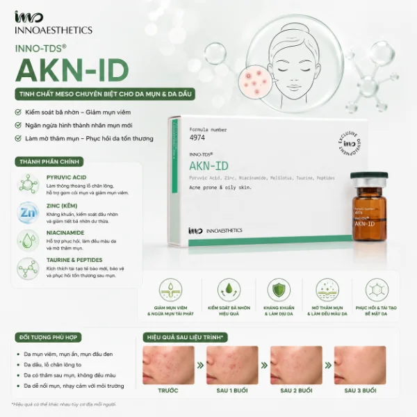 Meso Innoaesthetics AKN-ID Mesotherapy Cho Da Mụn Và Da Dầu Nhờn