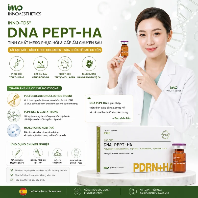 Meso Innoaesthetics DNA PEPT-HA Phục Hồi, Tái Tạo Và Trẻ Hóa Da