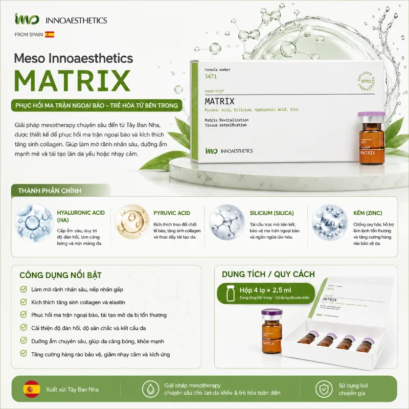 Meso Innoaesthetics MATRIX Trẻ Hóa, Tái Cấu Trúc Da Chuyên Sâu