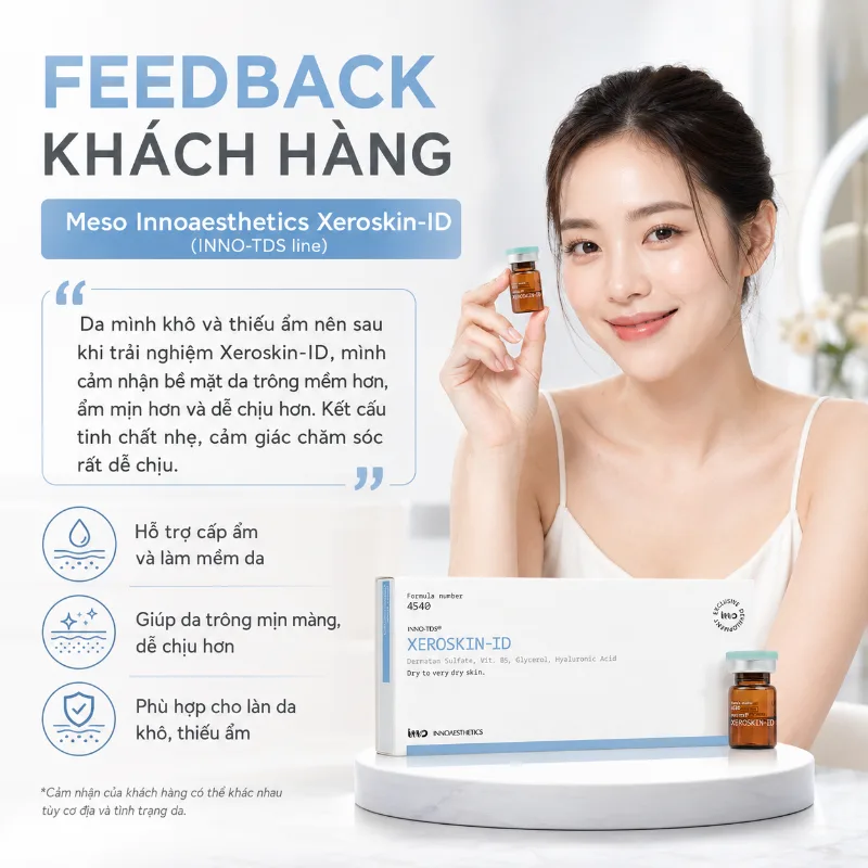 Meso Innoaesthetics XEROSKIN-ID Cấp Ẩm Chuyên Sâu Cho Da Khô