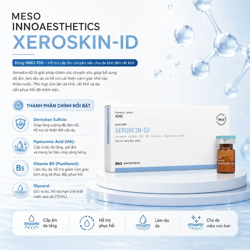 Meso Innoaesthetics XEROSKIN-ID Cấp Ẩm Chuyên Sâu Cho Da Khô