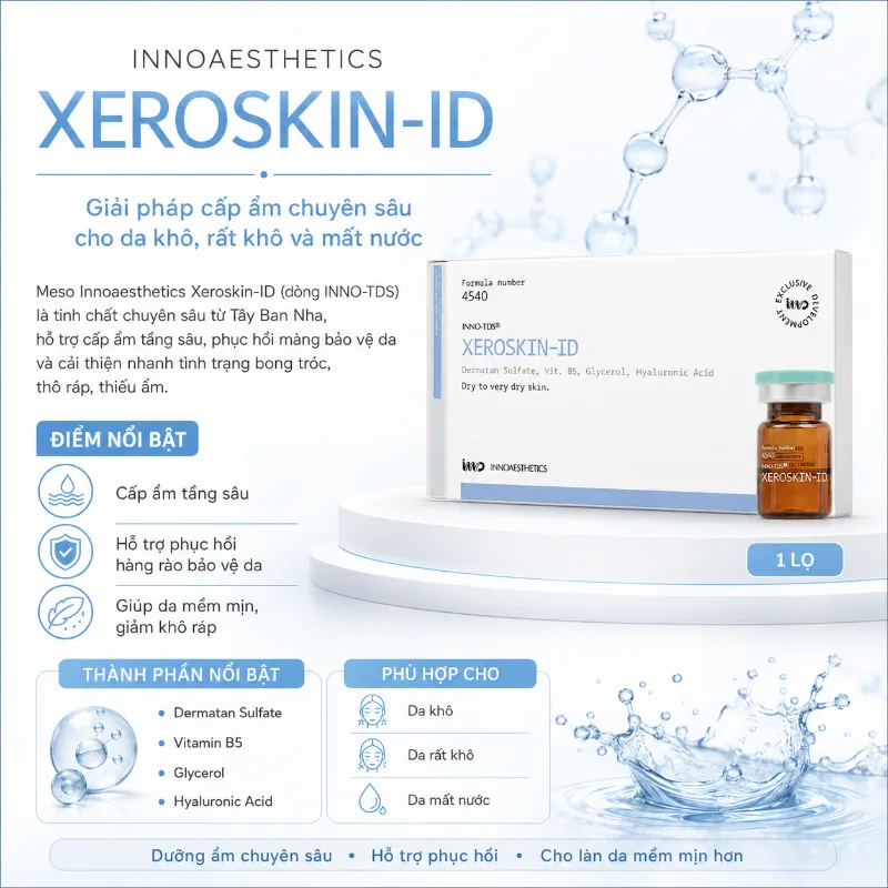 Meso Innoaesthetics XEROSKIN-ID Cấp Ẩm Chuyên Sâu Cho Da Khô