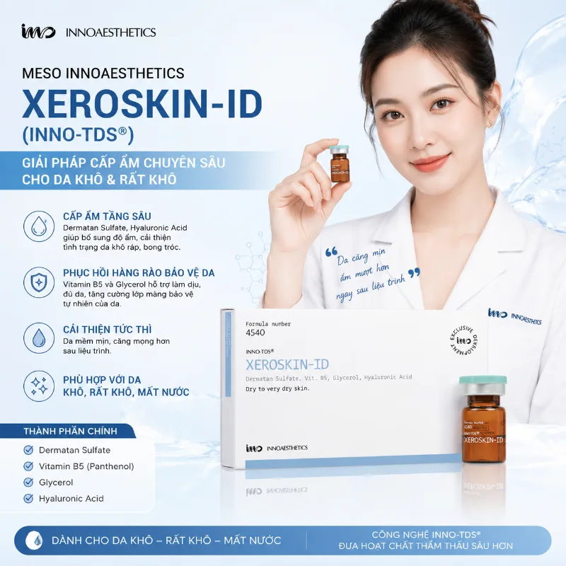 Meso Innoaesthetics XEROSKIN-ID Cấp Ẩm Chuyên Sâu Cho Da Khô