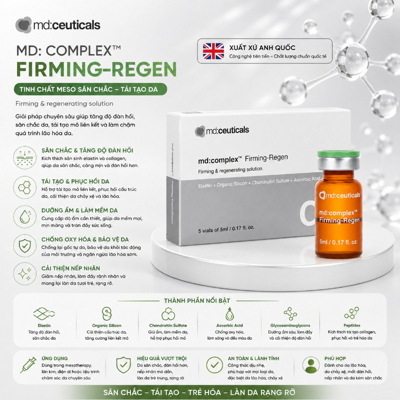 Meso chống chảy xệ săn chắc trẻ hóa da Md:Ceuticals Md:Complex Firming-Regen Cx