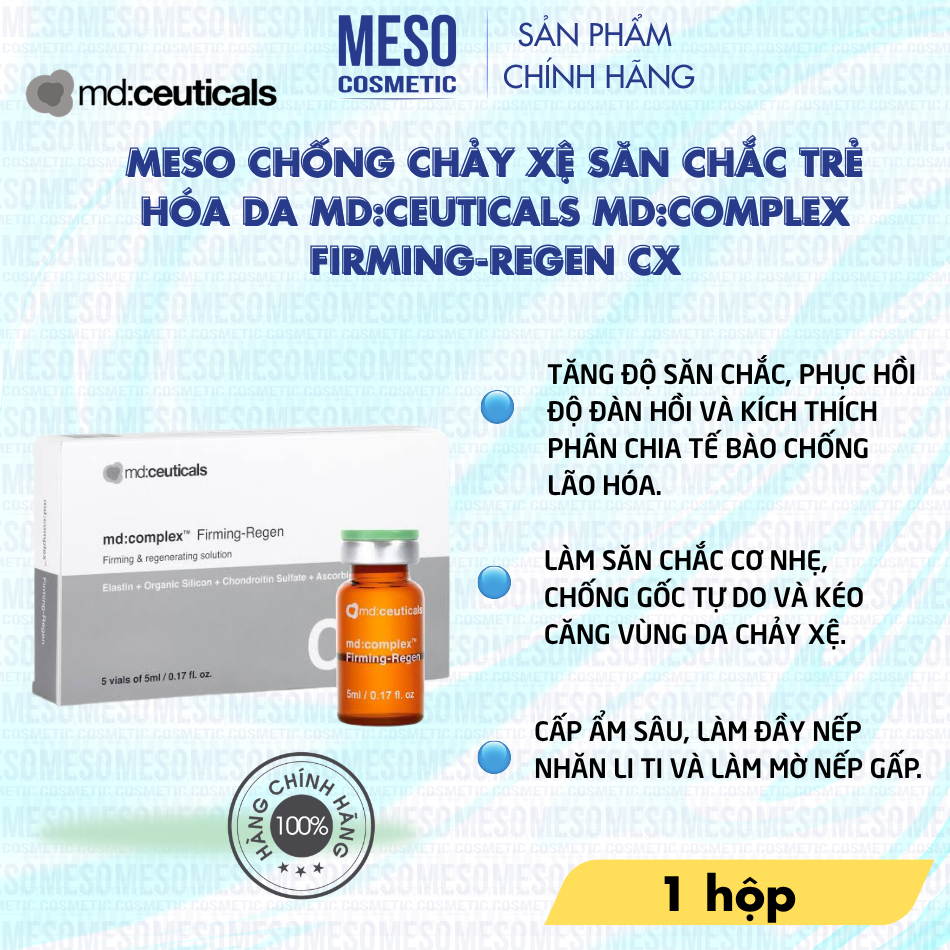 Meso chống chảy xệ săn chắc trẻ hóa da Md:Ceuticals Md:Complex Firming-Regen Cx