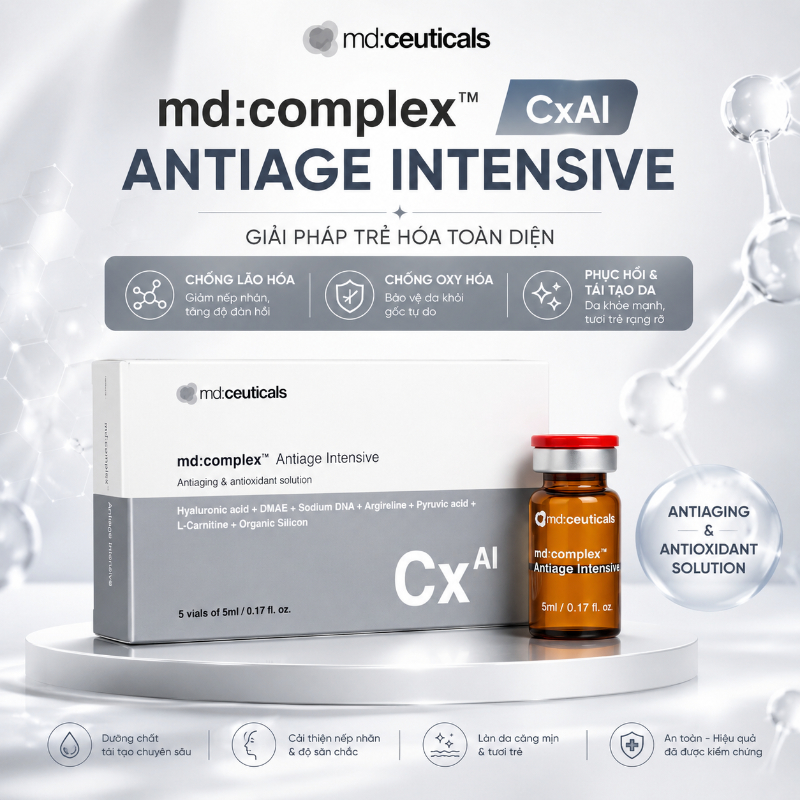 Meso chống oxy hóa săn chắc da chống lão hóa Md:Ceuticals Md:Complex Antiage Intensive Cx