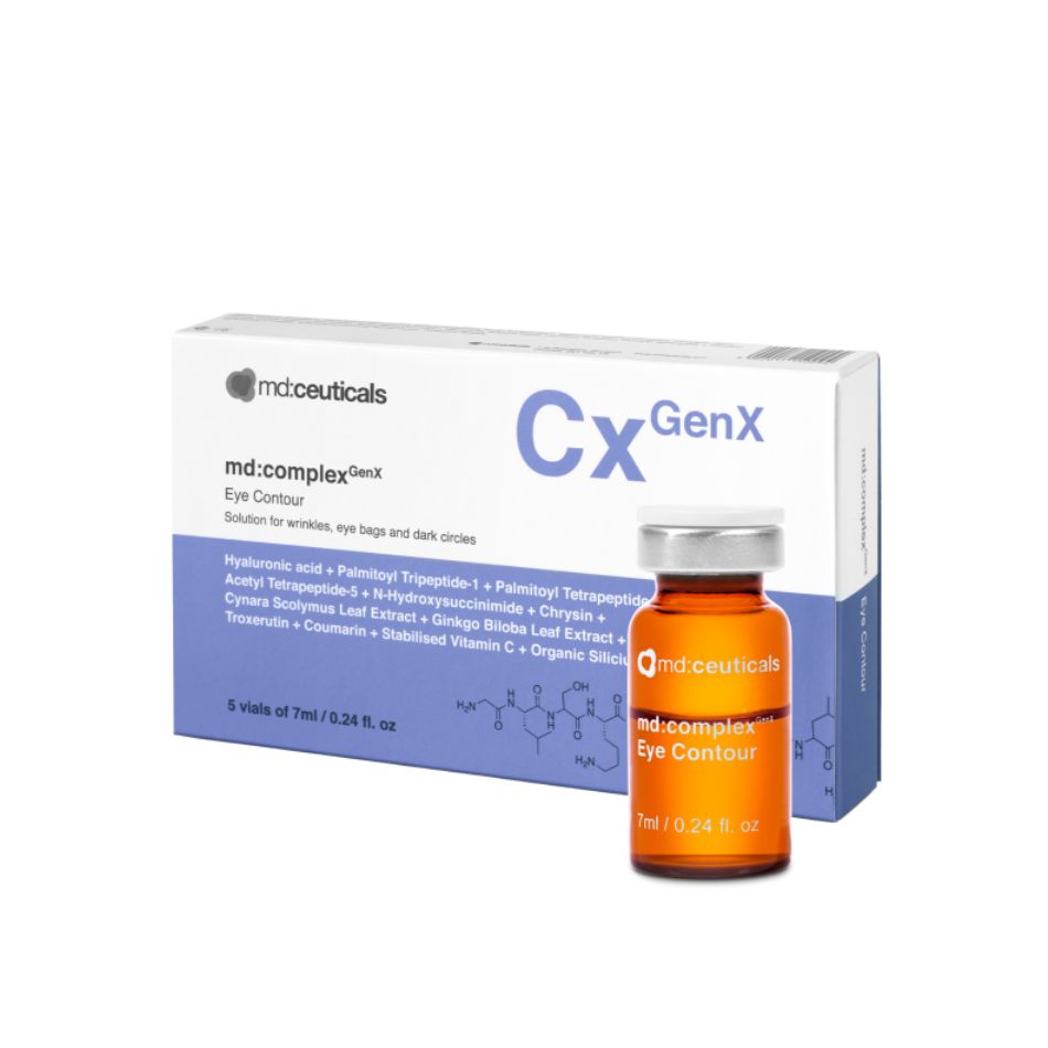 Meso giảm quầng thâm túi mỡ xóa nhăn vùng mắt Md:Ceuticals Md:Complex Genx Eye Contour