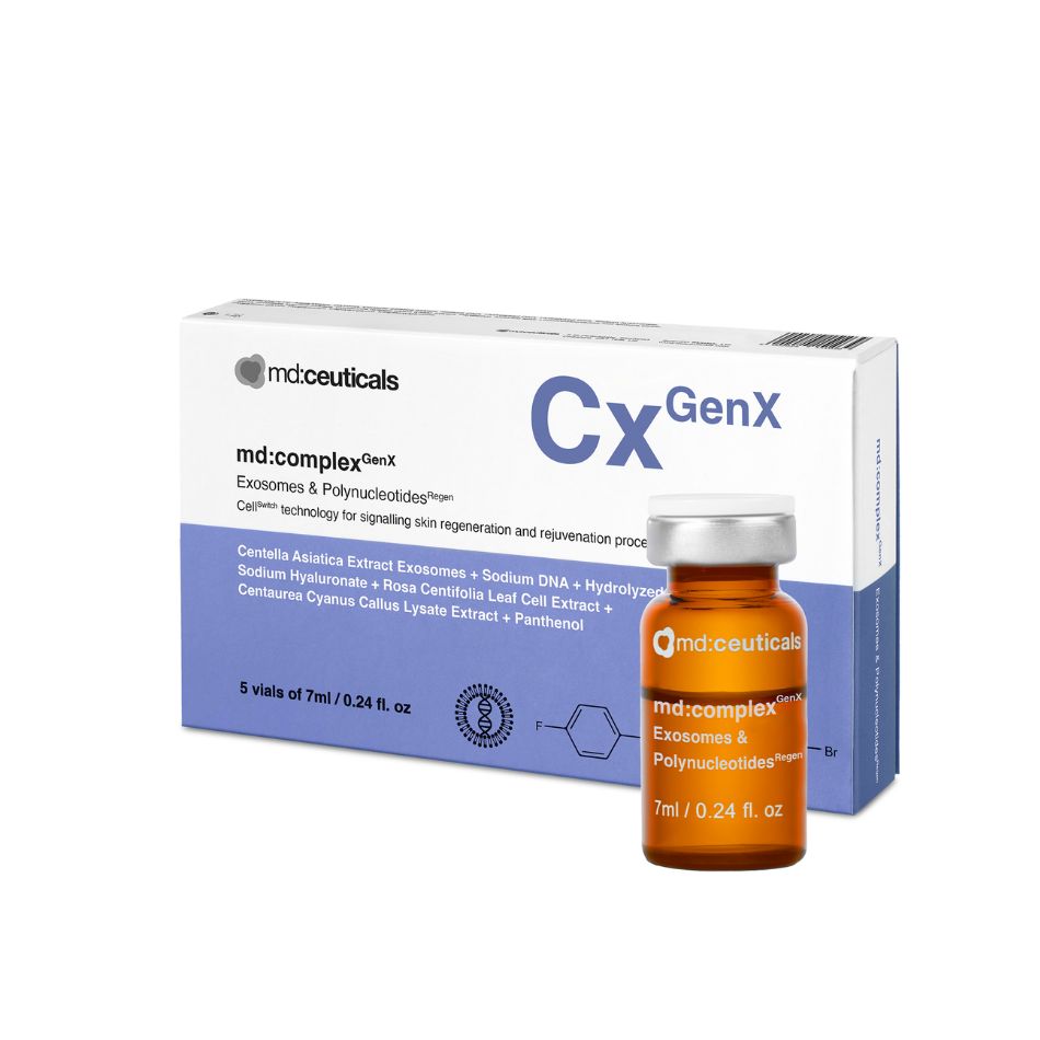 Meso tái tạo phục hồi trẻ hóa da Md:Ceuticals Md:Complex Genx Exosomes & Polynucleotides Regen