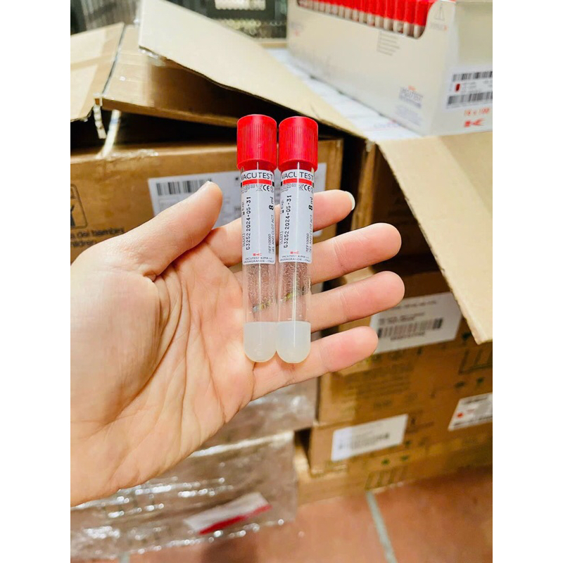 ỐNG ĐỎ VACUTEST LẤY MÁU CHÂN KHÔNG ITALIA ACD TỰ HOẠT HOÁ DÙNG CHO PRP