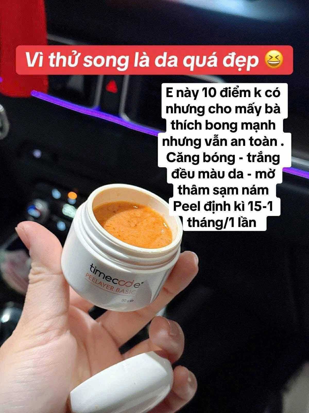 PEEL DA TIMECODE PEELAYER BASIC ĐỀU MÀU DA, SÁNG DA 30G