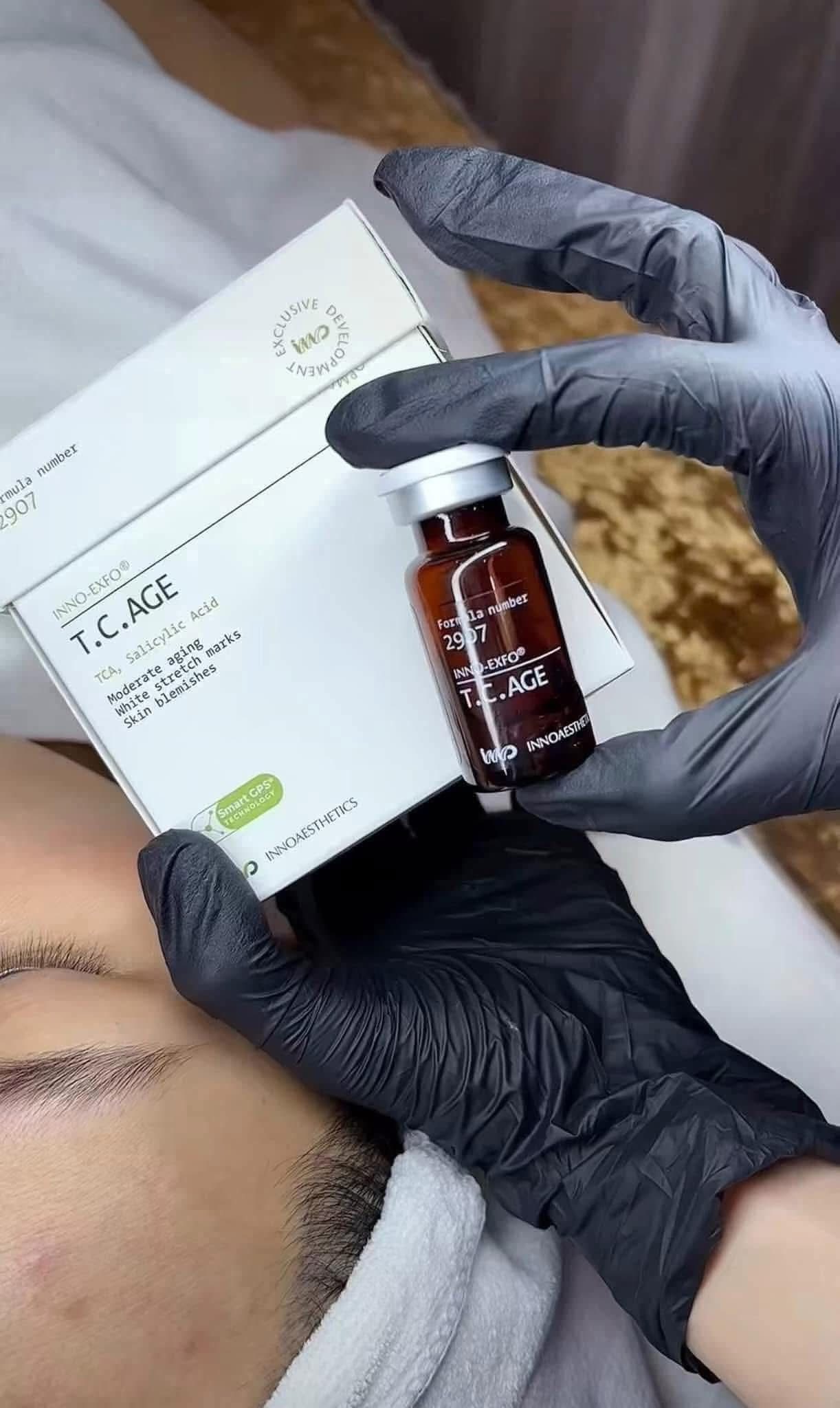 PEEL INNOAESTHETICS T.C.AGE HOẠT CHẤT TÁI TẠO, THAY MỚI LÀN DA DÀNH CHO DA CÓ SẸO RỖ, RẠN DA 1 LOJ 5ML