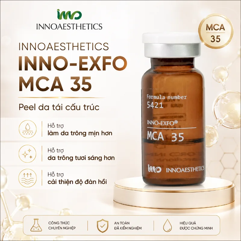 Peel Da Tái Cấu Trúc, Trẻ Hóa Và Phục Hồi Độ Đàn Hồi INNOAESTHETICS INNO-EXFO MCA 35 - HÀNG CHÍNH HÃNG