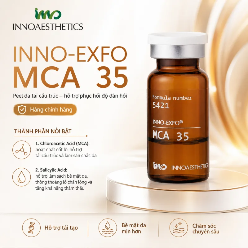 Peel Da Tái Cấu Trúc, Trẻ Hóa Và Phục Hồi Độ Đàn Hồi INNOAESTHETICS INNO-EXFO MCA 35 - HÀNG CHÍNH HÃNG
