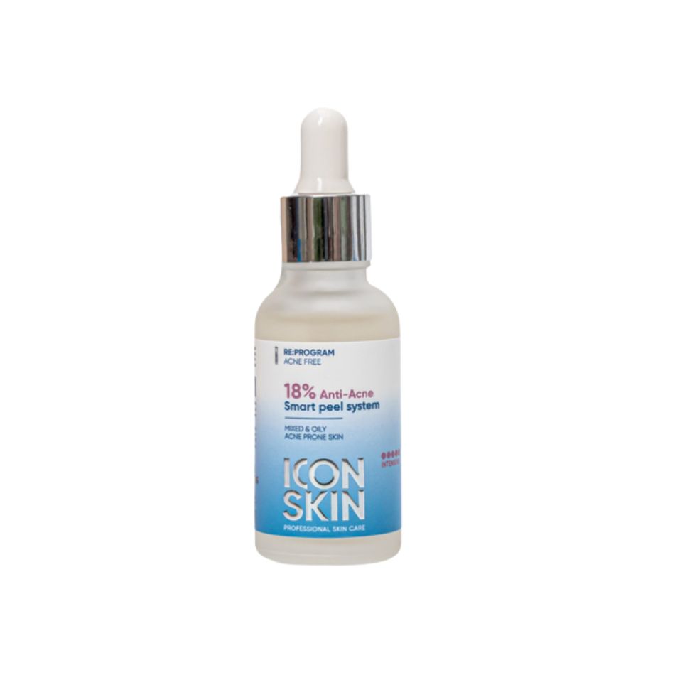 Peel da không bong cho da dầu, da hỗn hợp Icon Skin 18% Anti-Acne Peel System