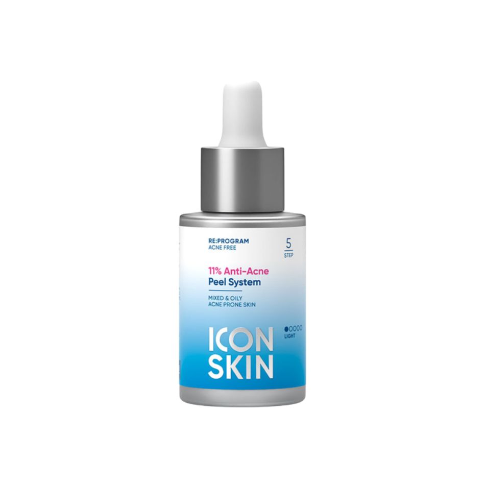 Peel da không bong cho da nhiễm corticoid, da nhạy cảm Icon Skin 11% Anti-Acne Peel System