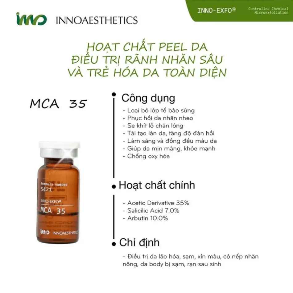 Peel tái cấu trúc da Innoaesthetics MCA 35