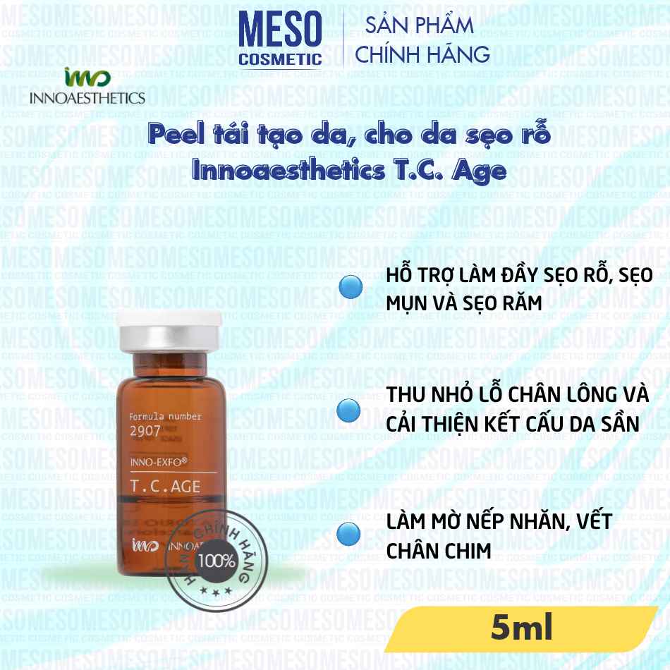 Peel tái tạo da, cho da sẹo rỗ Innoaesthetics T.C. Age