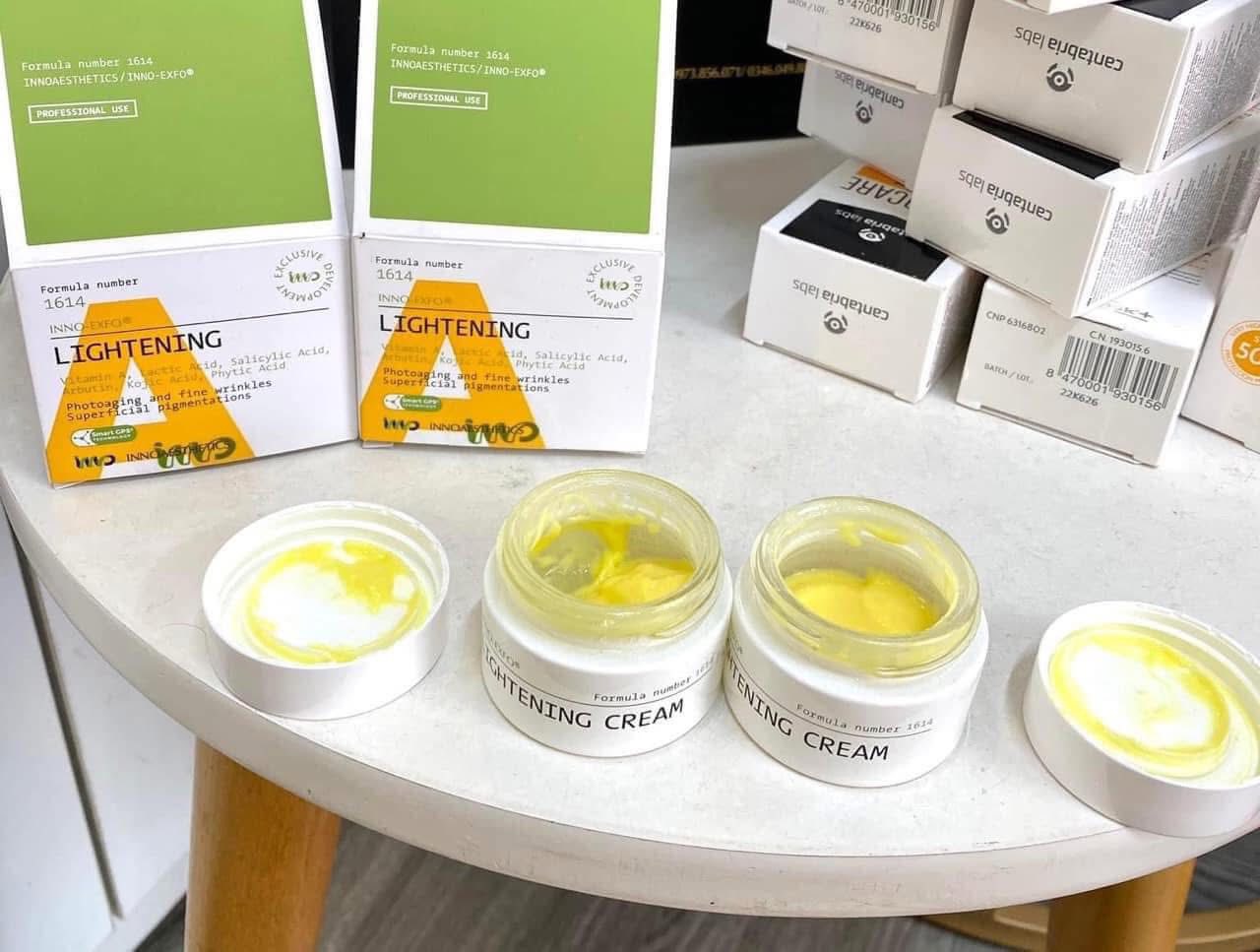 Peel trị mụn ẩn, đầu đen trẻ hóa da Lightening innoaesthetics