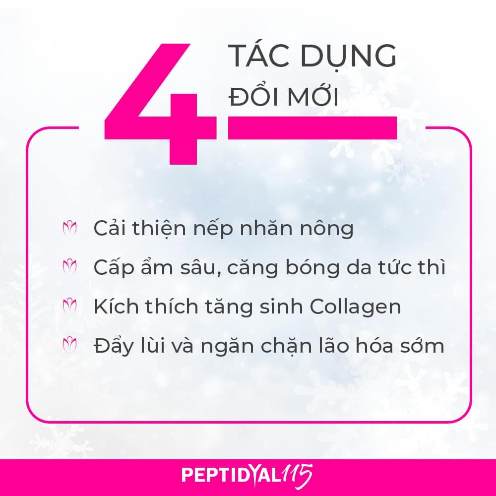 Peptidyal 115 – Meso cocktail trẻ hóa và căng bóng da Thuỵ Sĩ 1 lọ