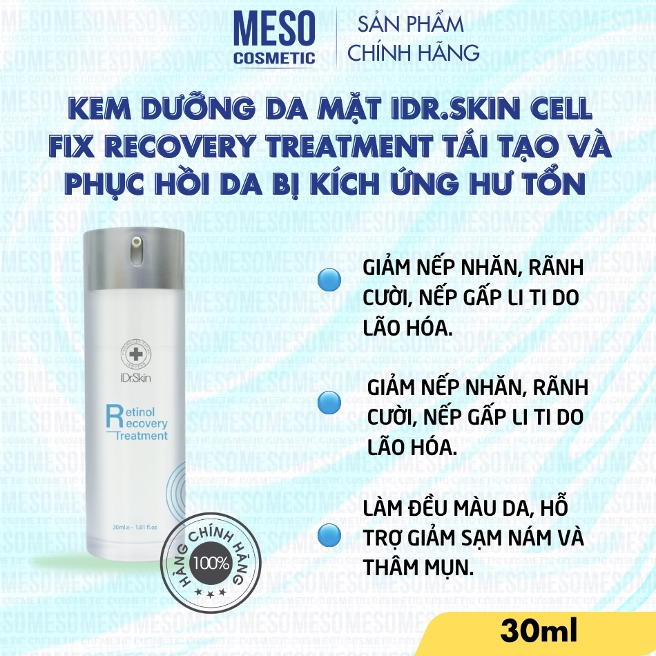 Retinol Recovery Treatment iDr.Skin cải thiện làn da lão hóa 30ml (IDr Skin)
