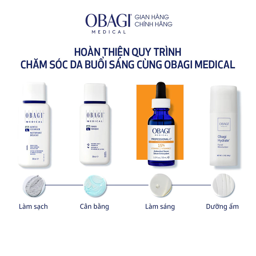 Serum Dưỡng Sáng Da & Ngăn Ngừa Lão Hóa Vitamin C Obagi Professional-C 15% 30ml