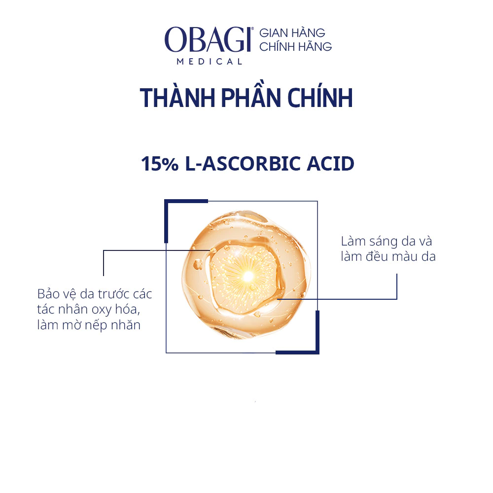Serum Dưỡng Sáng Da & Ngăn Ngừa Lão Hóa Vitamin C Obagi Professional-C 15% 30ml