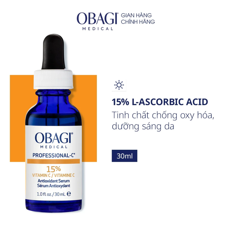 Serum Dưỡng Sáng Da & Ngăn Ngừa Lão Hóa Vitamin C Obagi Professional-C 15% 30ml