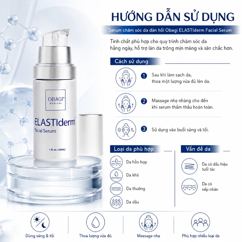 Serum Nâng Cơ Săn Chắc Da, Cải Thiện Lão Hóa Obagi ELASTIderm Facial Serum 30ml