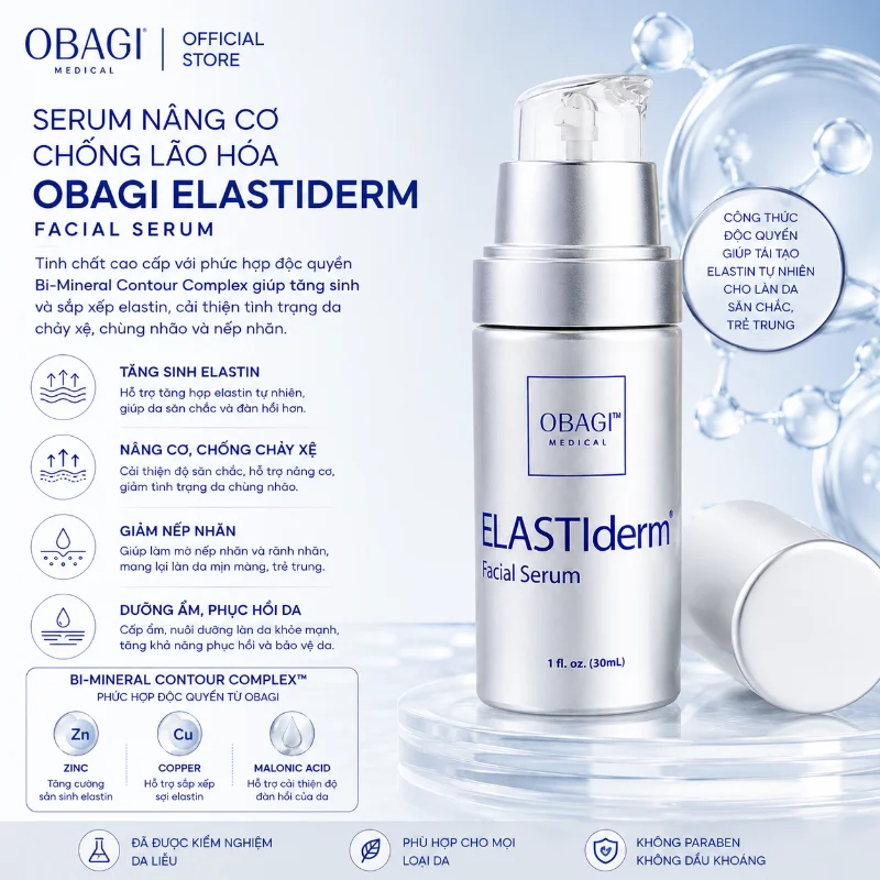 Serum Nâng Cơ Săn Chắc Da, Cải Thiện Lão Hóa Obagi ELASTIderm Facial Serum 30ml
