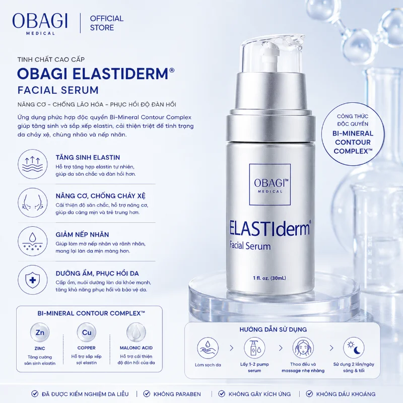 Serum Nâng Cơ Săn Chắc Da, Cải Thiện Lão Hóa Obagi ELASTIderm Facial Serum 30ml