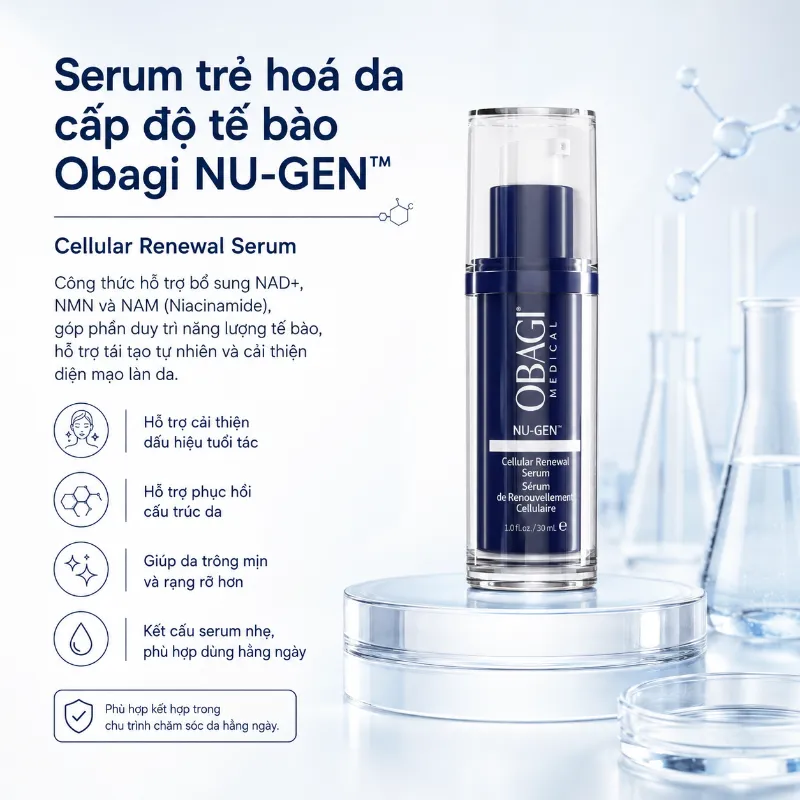 Serum Obagi NU-GEN™ Kích Hoạt Năng Lượng Tế Bào, Chống Lão Hóa Da