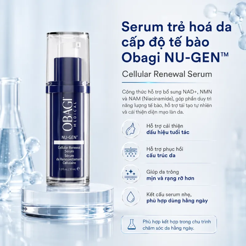 Serum Obagi NU-GEN™ Kích Hoạt Năng Lượng Tế Bào, Chống Lão Hóa Da