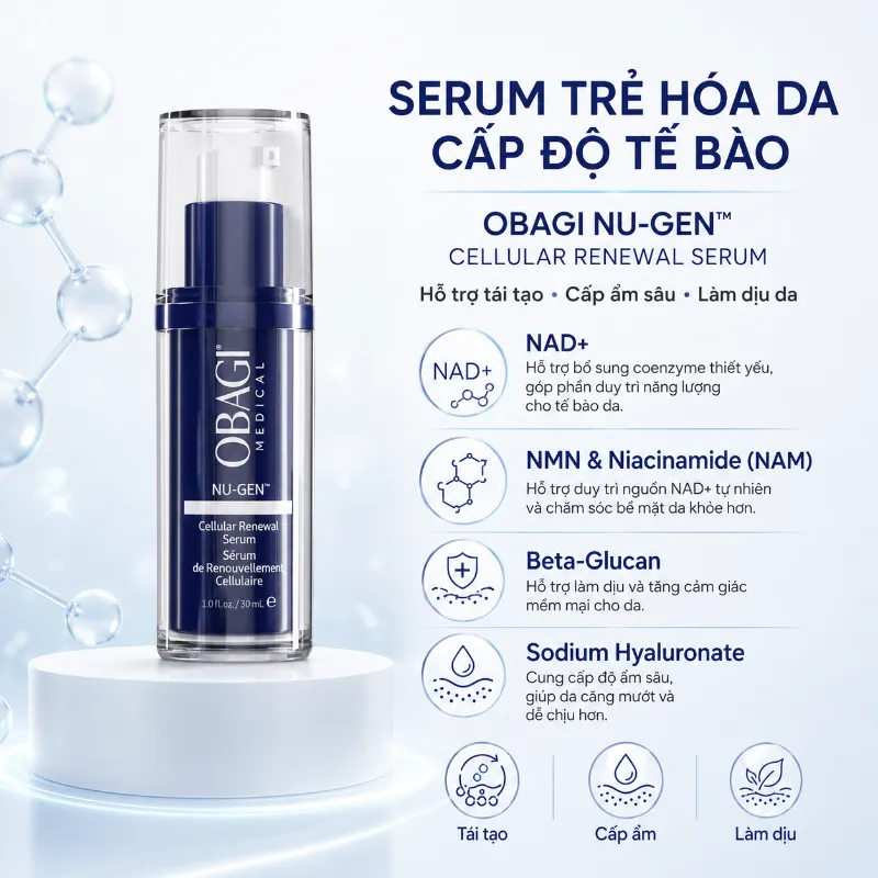 Serum Obagi NU-GEN™ Kích Hoạt Năng Lượng Tế Bào, Chống Lão Hóa Da